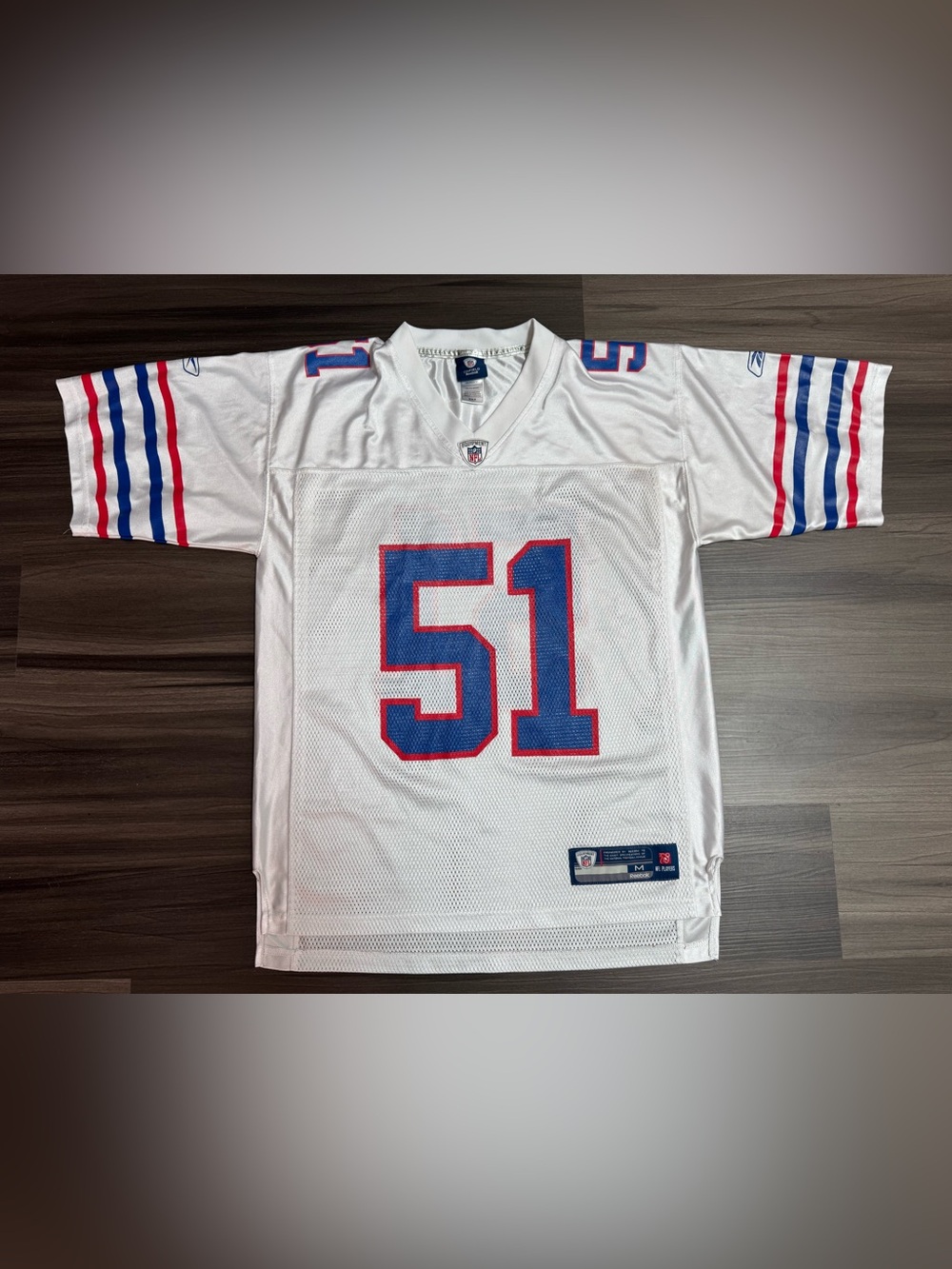 Reebok Paul Posluszny #51 Buffalo Bills NFL On Field Away Jersey Men’s Medium